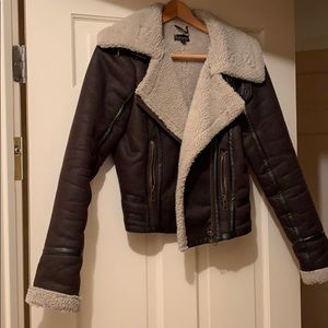 Faux shearling jacket